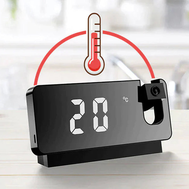 NeoClock - Smart projektionsväckarklocka med LED-skärm