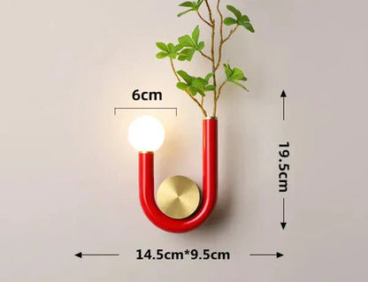 PinkLume – Modern U-formad LED Vägglampa för Sovrum &amp; Barnrum