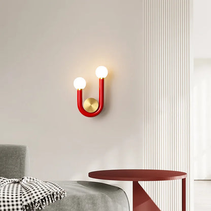 PinkLume – Modern U-formad LED Vägglampa för Sovrum &amp; Barnrum
