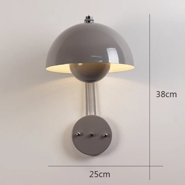 NightBud - Modern vägglampa med svampdesign