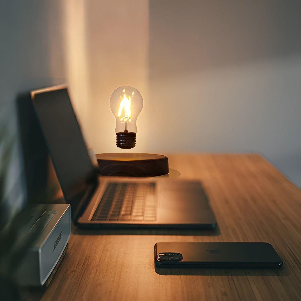 Magisk glödlampa - Elegant magnetisk levitation svävande glödlampa