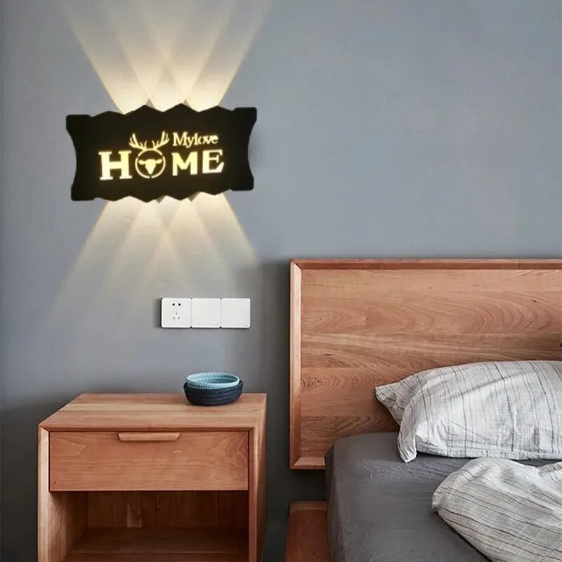 LetterLume – Personlig LED Vägglampa med Buchstäver för Vardagsrum &amp; Sovrum