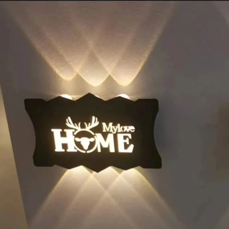 LetterLume – Personlig LED Vägglampa med Buchstäver för Vardagsrum &amp; Sovrum