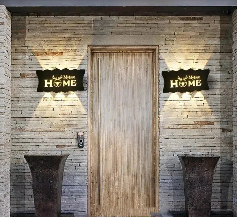 LetterLume – Personlig LED Vägglampa med Buchstäver för Vardagsrum & Sovrum