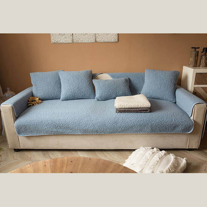Ultrasoft Teddy Fleece Varm Icke-Glidande Sofföverdrag 90x160 cm