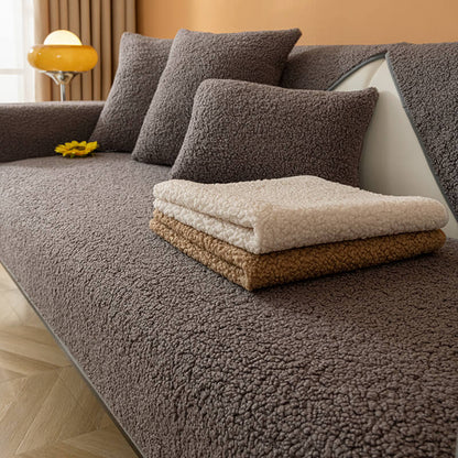 Ultrasoft Teddy Fleece Varm Icke-Glidande Sofföverdrag 90x160 cm