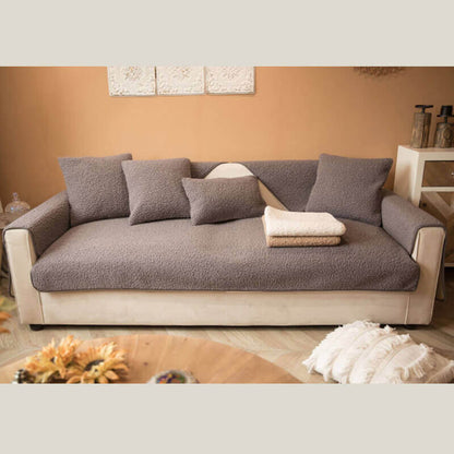 Ultrasoft Teddy Fleece Varm Icke-Glidande Sofföverdrag 90x160 cm