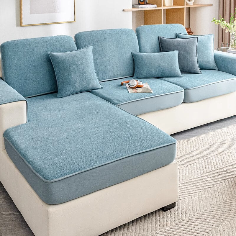 Universell Stretch Chenille Herringbone Sofa Dekke Beskyttelse