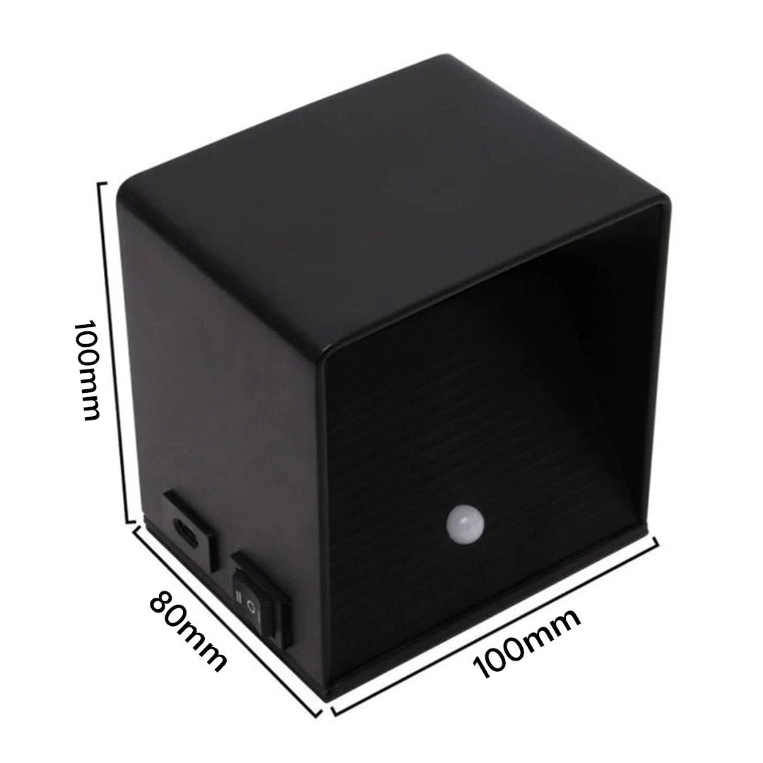 Ljuskub | Dekorativ och trådlös vägglampa