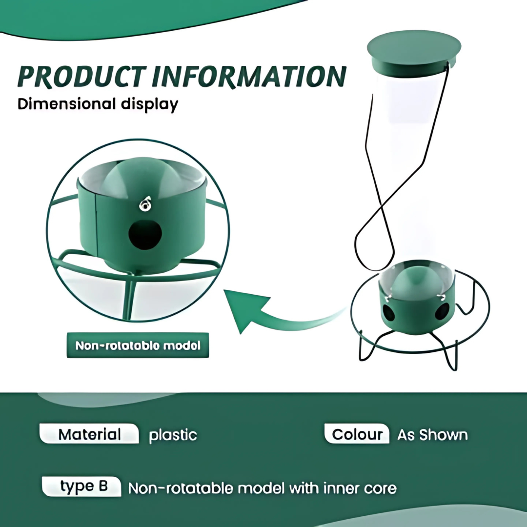 Fågelmatare Metall Hängande Squirrel Proof Design