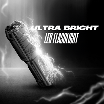 LED Ficklampa Uppladdningsbar Vattentät Utomhus Ficklampa