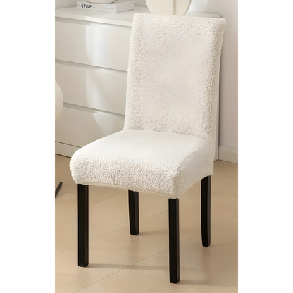 SherpaFit Stolskydd - Mysigt Sträckt Sherpa Matsalsstolskydd