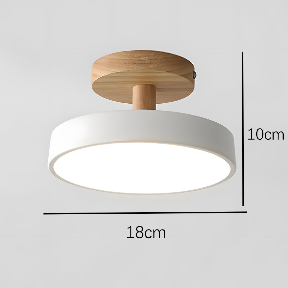 Modern Trä LED Taklampa