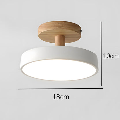 Modern Trä LED Taklampa
