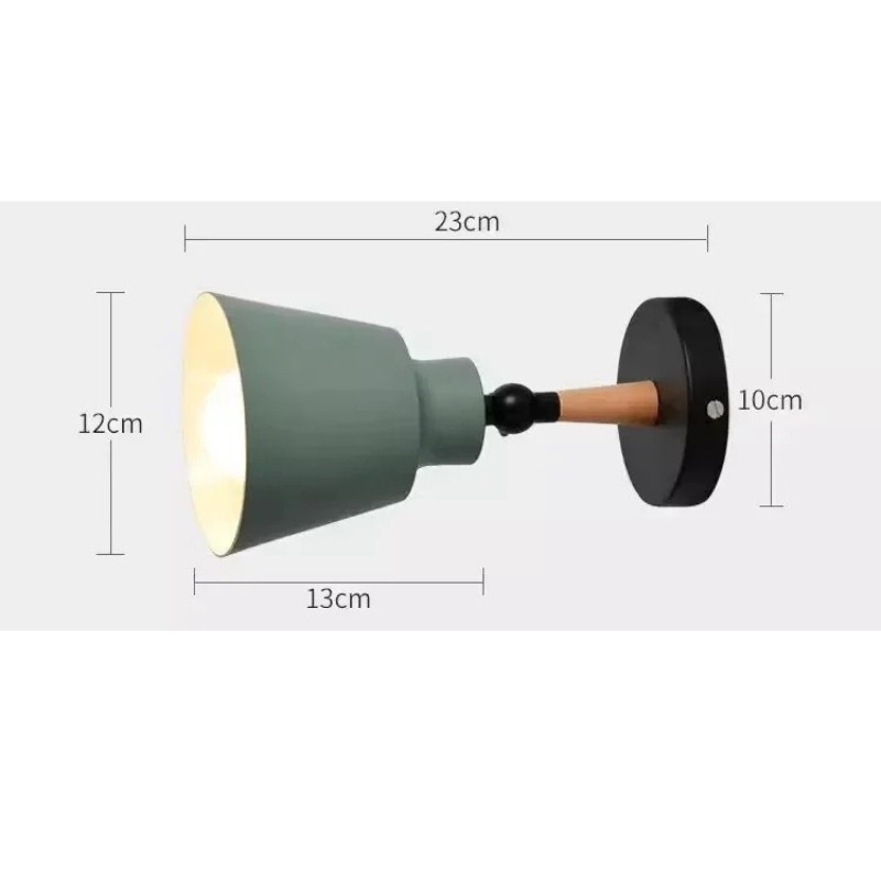 LED Vägglampa i massivt trä – Minimalistisk design för sovrum och hall