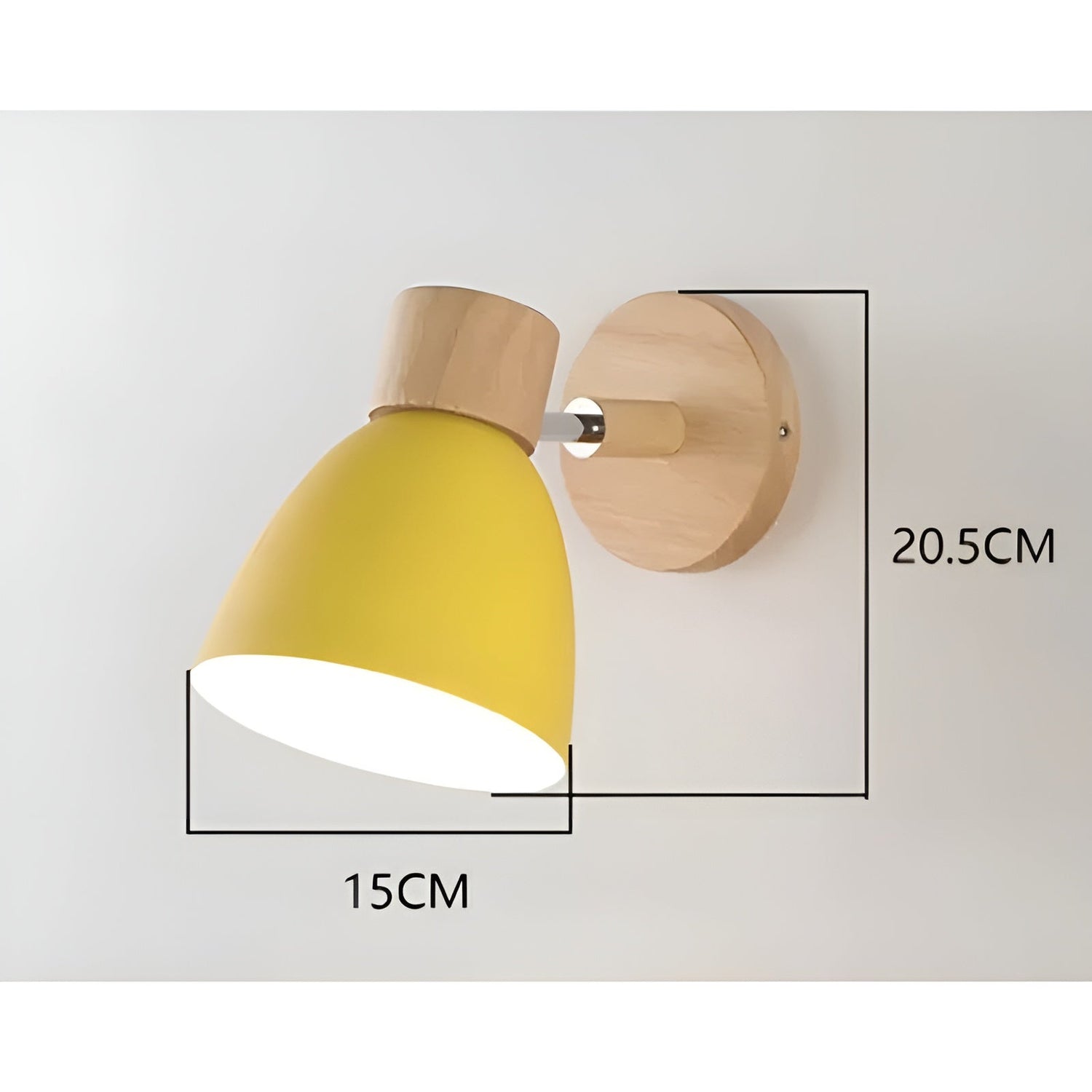 Träggolvslampa med strömbrytare – Varmt ljus i skandi-stil | För vardagsrum &amp; sovrum