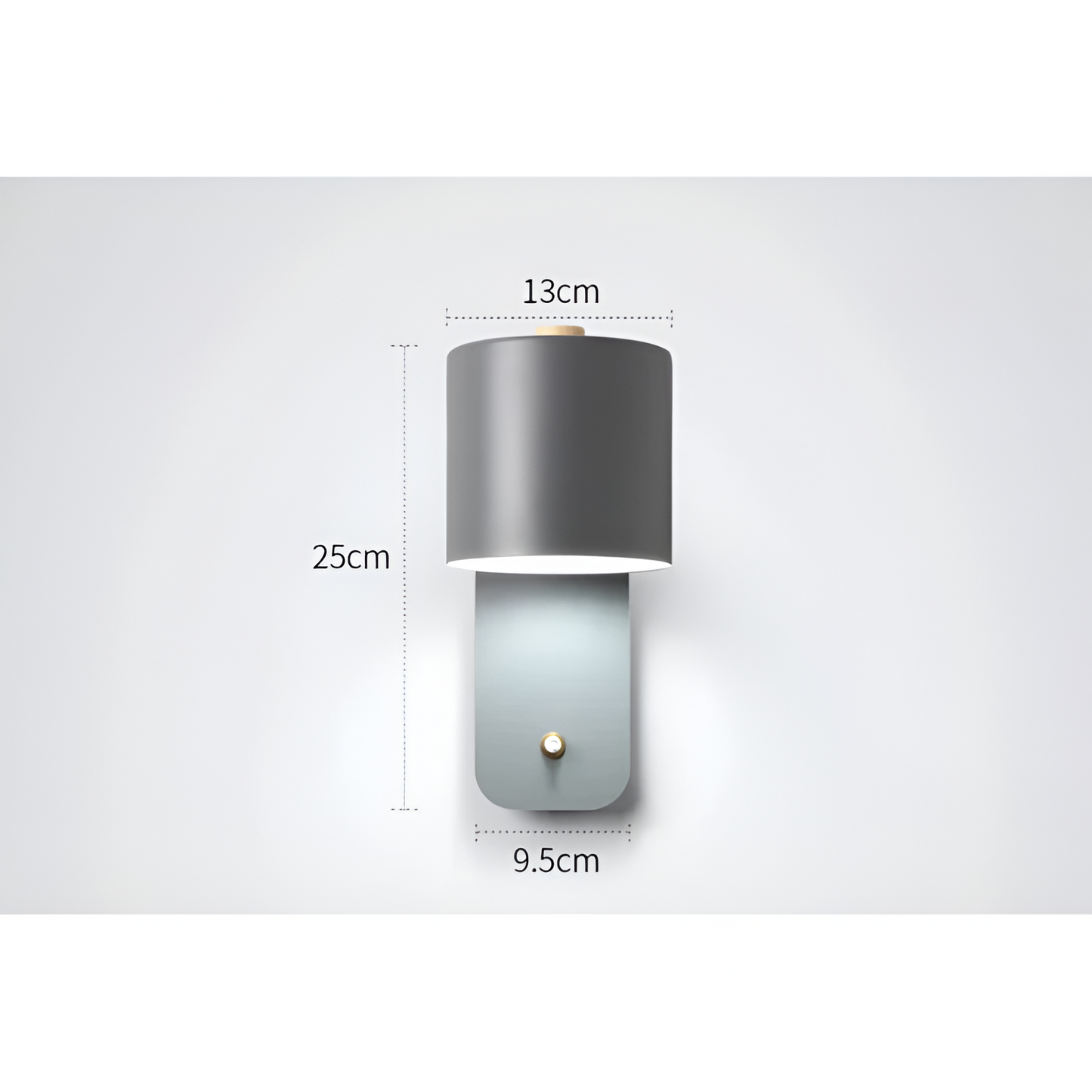 LED-vägglampa med strömbrytare – Stilig inomhusbelysning för vardagsrum och hall