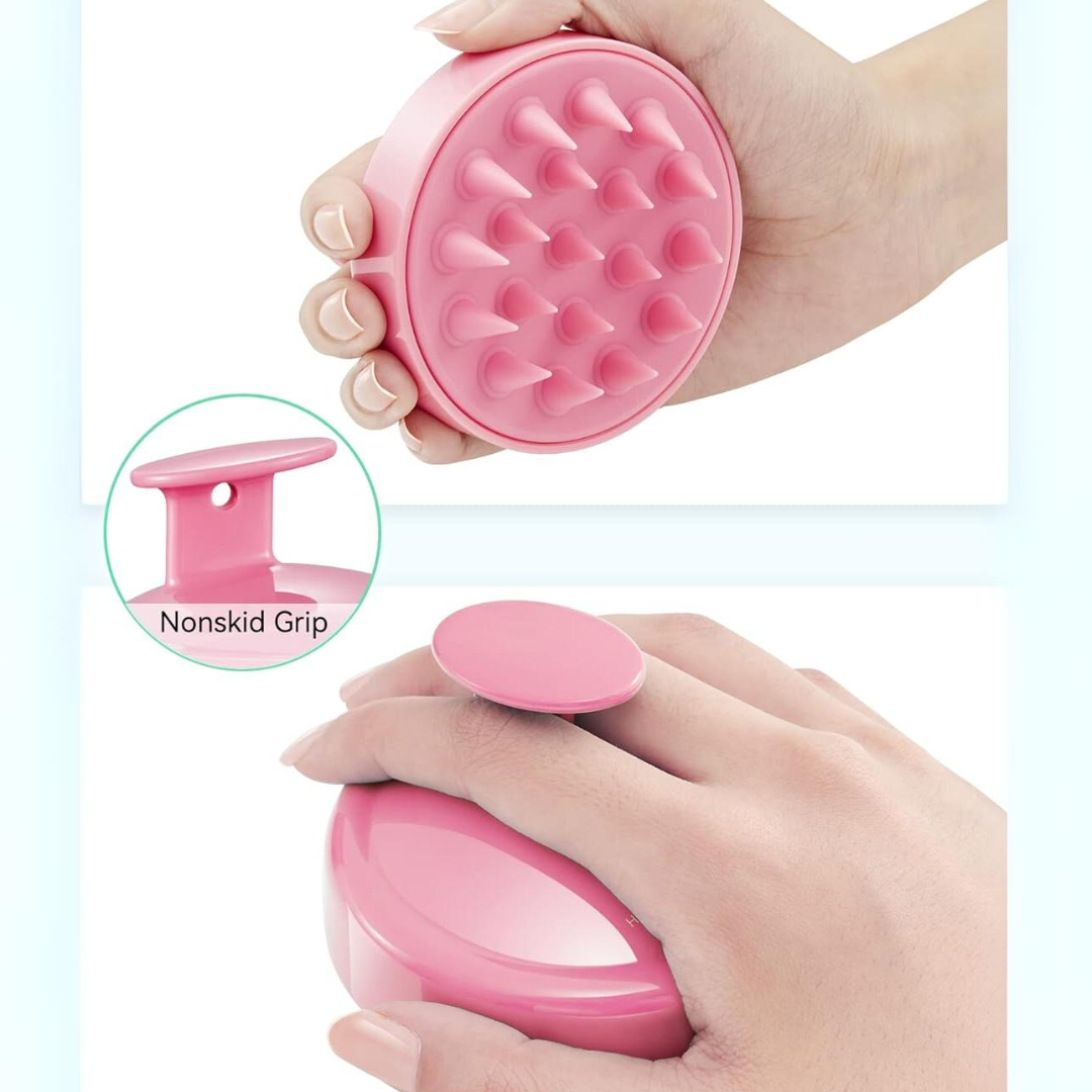 Carvallo Huvudmassageborste Silikon | Främjar Hårväxt & Cirkulation | Anti-Schuppen & Mild Exfolierande