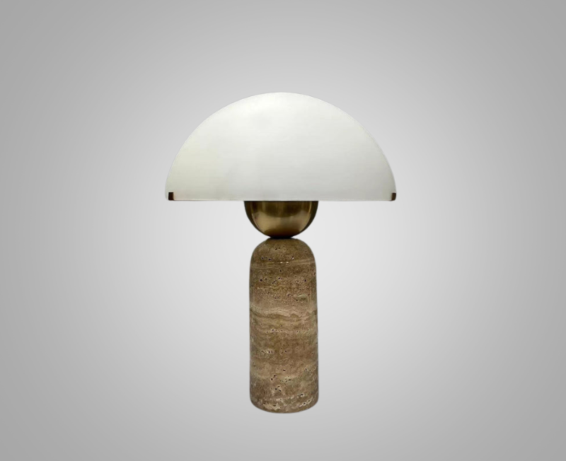 LuxeGlow - Marmorerad Skrivbordslampa med Tidlöst Design