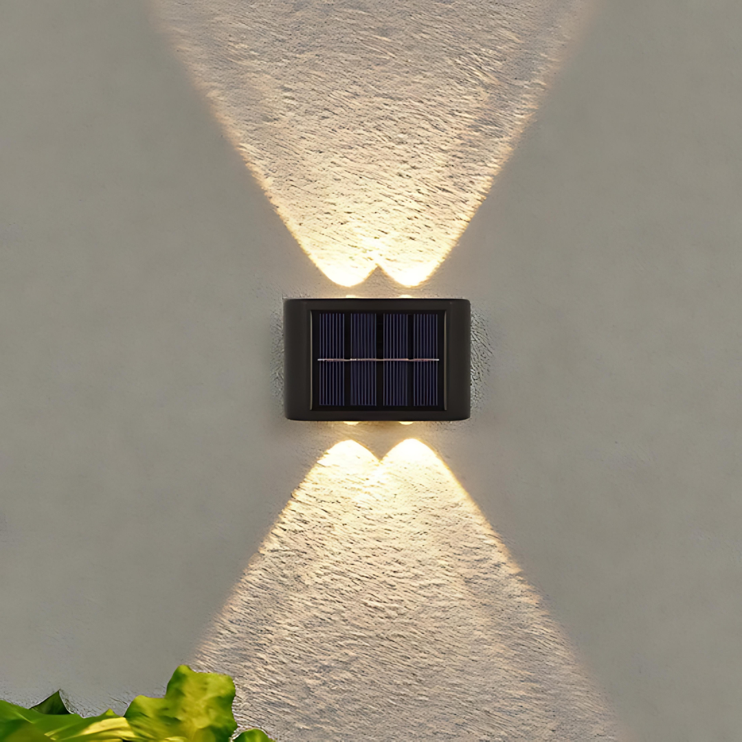 Solar LED Vägglampa för Utomhusområden – Enkelt Installera