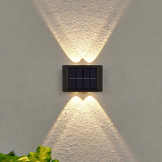 Solar LED Vägglampa för Utomhusområden – Enkelt Installera