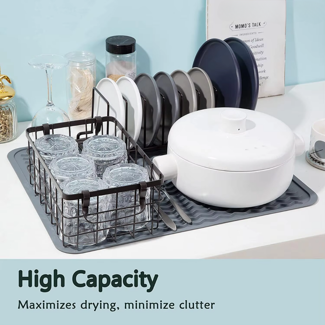 Carvallo Silikon Kökmatta | Värmetålig & Halkfri | Diskmatta, Kylskåp- & Lådinlägg | BPA-fri & Enkel att Rengöra