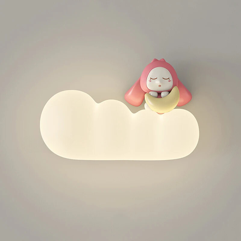 KinderDroom - LED Vägglampa för Barnrum med Tecknade Djurdesign