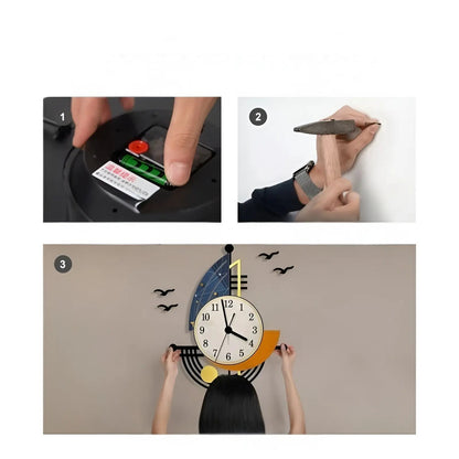 NauticaTime - Segelbåts väggur för kust-elegans och kustcharm