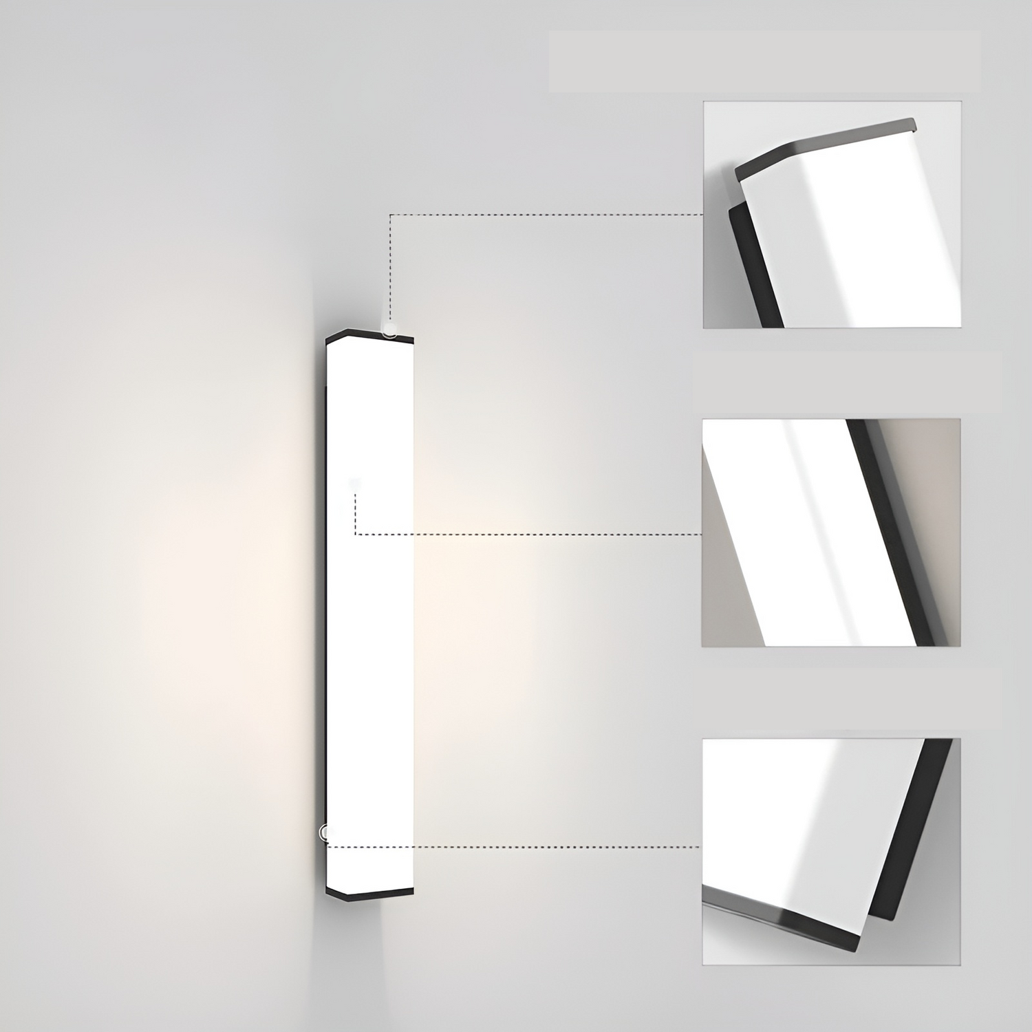 SteelLuxe Light – Vattentät Vägglampa för Utomhus- och Inomhusområden