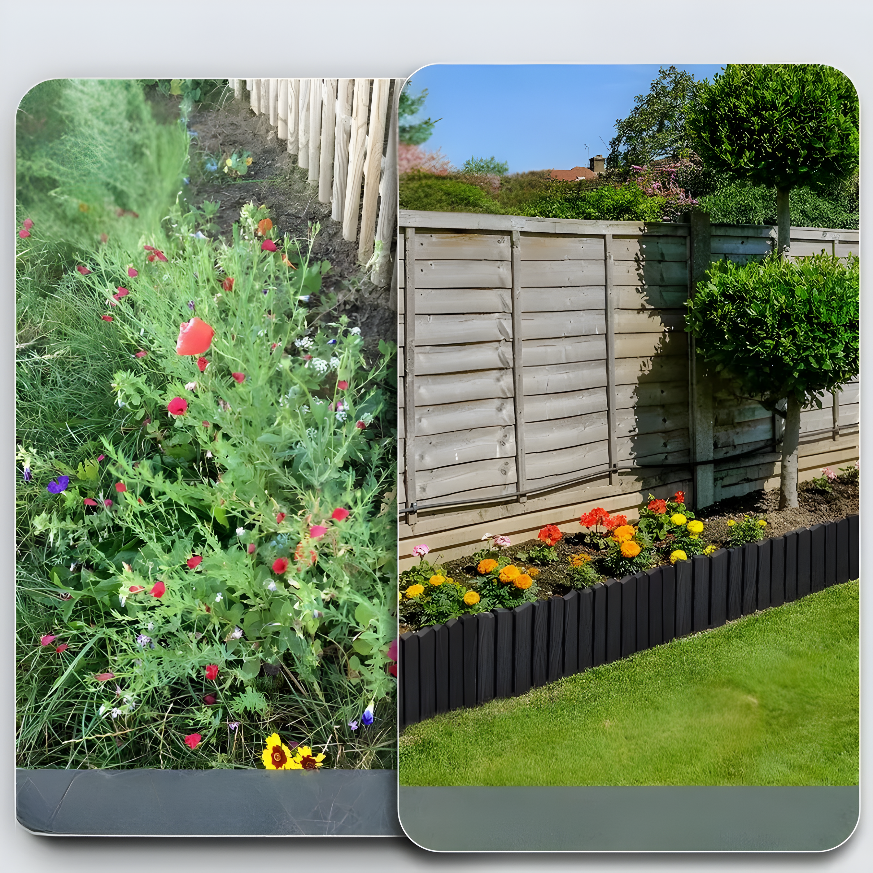 TerraEdge - Gräskanter Plast med Pålar