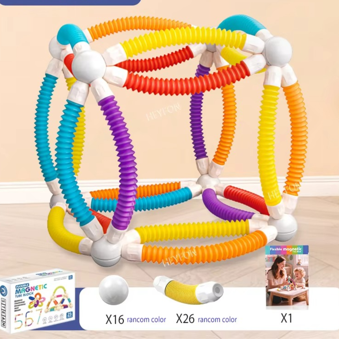 Montessori Formbara Magnetiska Block