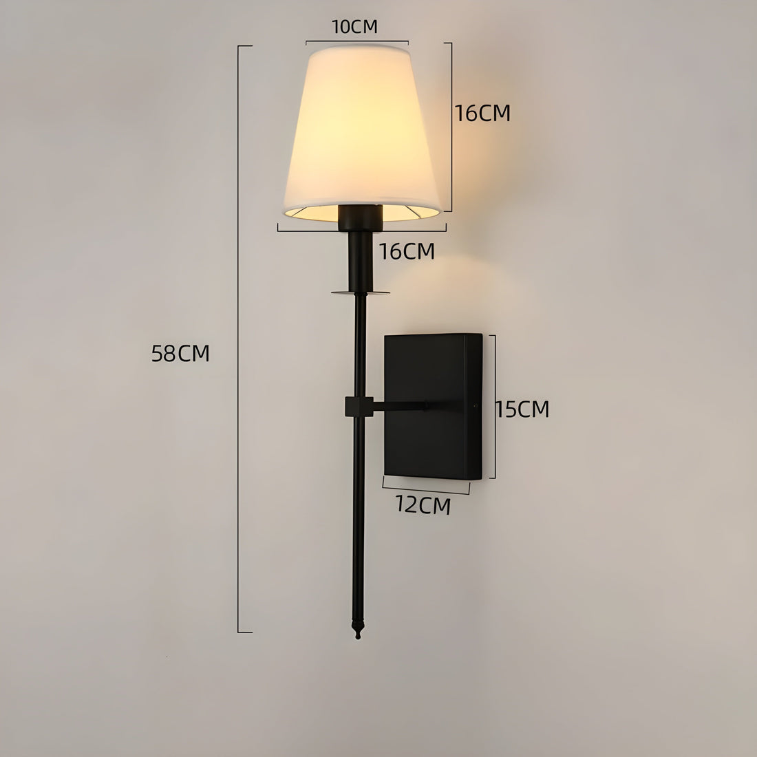 AuraShade Light - Uppladdningsbar Ameran LED-vägglampa