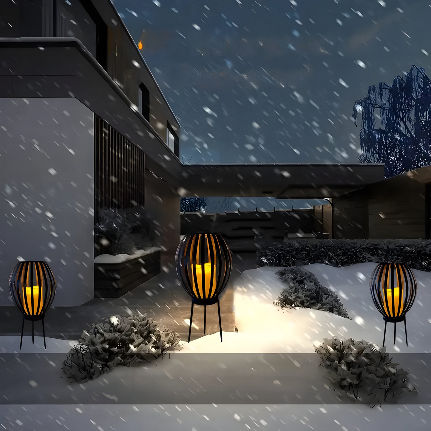 TwilightVault Ljus – Solenergidriven utomhus golvlampa