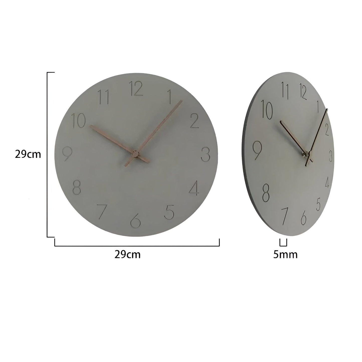 Väggklocka i trä – Minimalistisk design för modernt boende