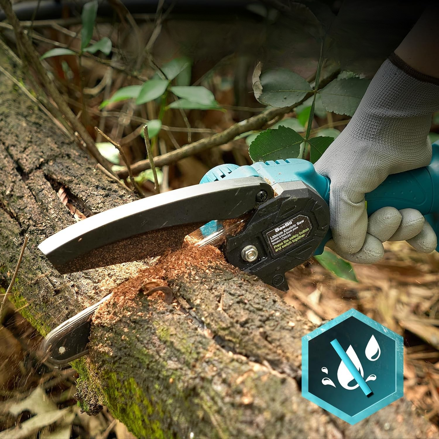 PowerCut Mini | Trådlös 6-tums kedjesåg för trädtrimning