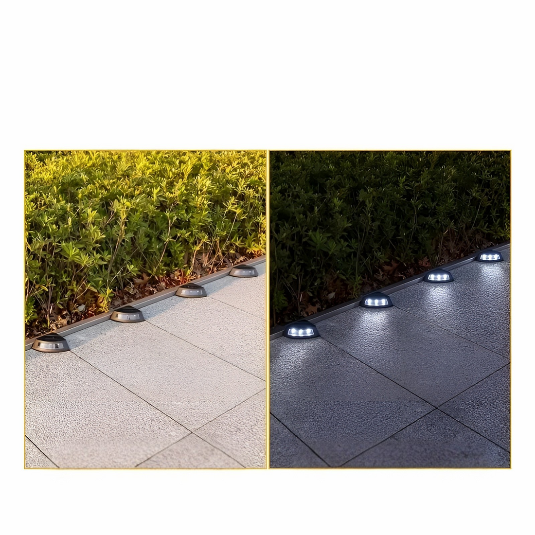 Solälskande trappbelysning i ett 4-pack – Väderbeständig | Perfekt för trädgård, gångvägar och utomhusområden