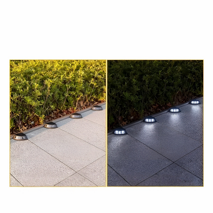 Solälskande trappbelysning i ett 4-pack – Väderbeständig | Perfekt för trädgård, gångvägar och utomhusområden