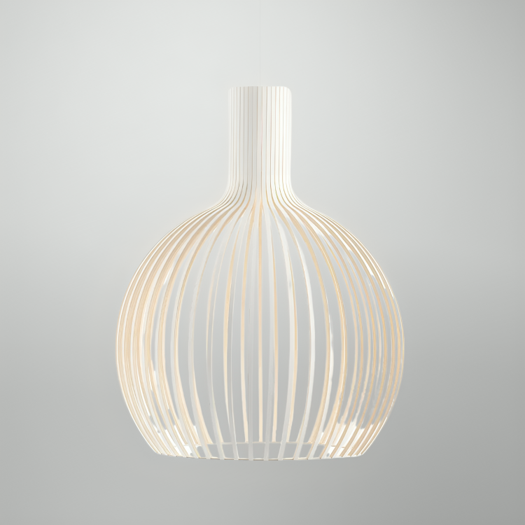 Pendellampa Bambus Naturlig Takarmatur