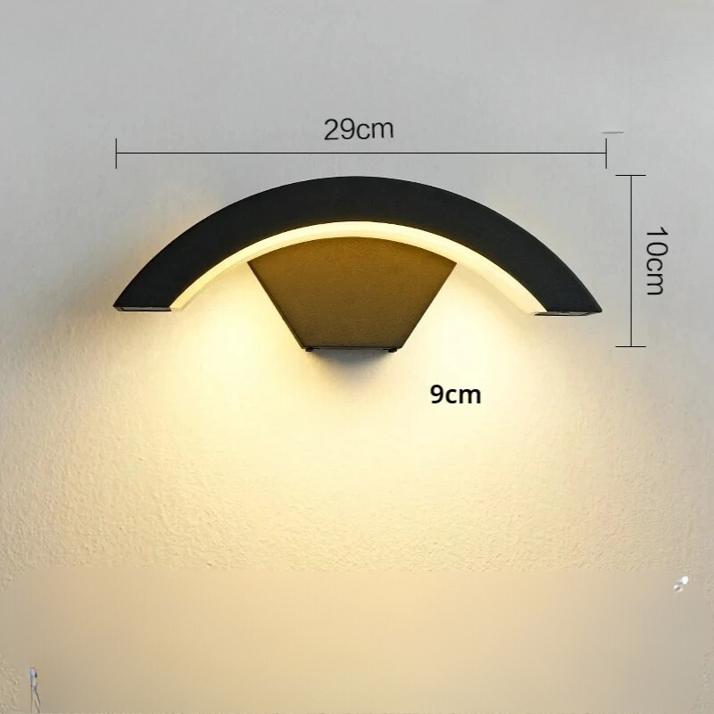 SafeGlow Light - Vattentålig LED-vägglampa med människodetektering