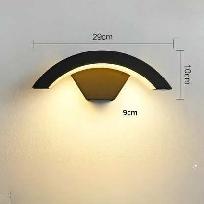 SafeGlow Light - Vattentålig LED-vägglampa med människodetektering