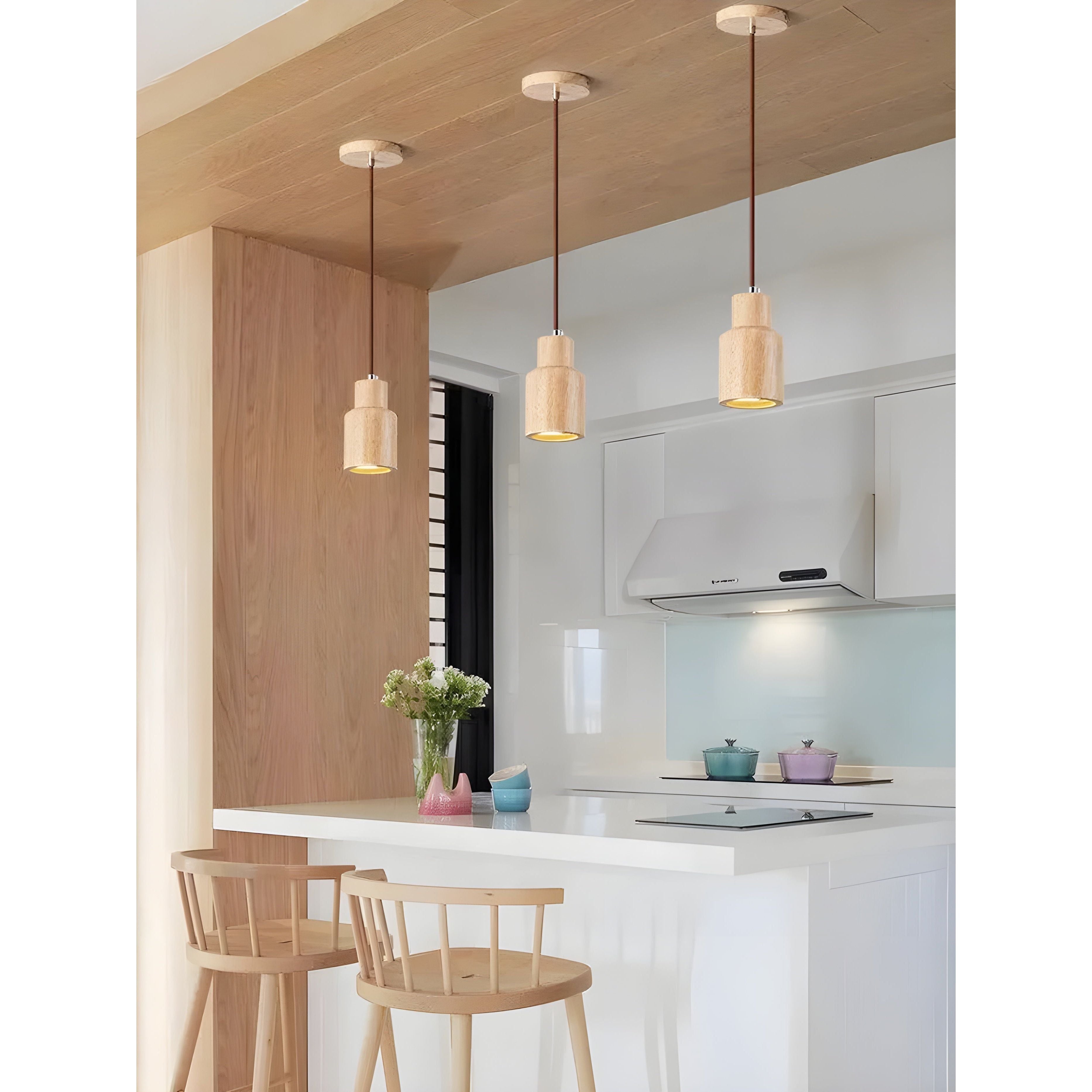 LuxeTrail Light - Skandinavisk Trä Pendellampa