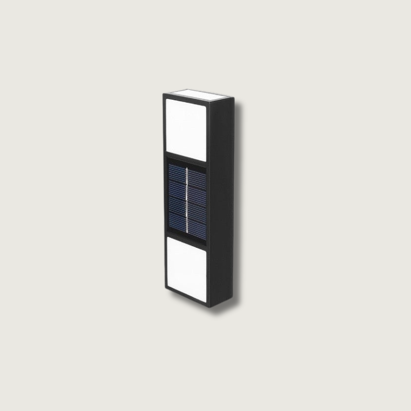 Carvallo FlexLight Solar Utomhusbelysning med färgtemperaturval | Varm- & Kallvit | Väderbeständig IP65 | 15x2,4x4,8 cm