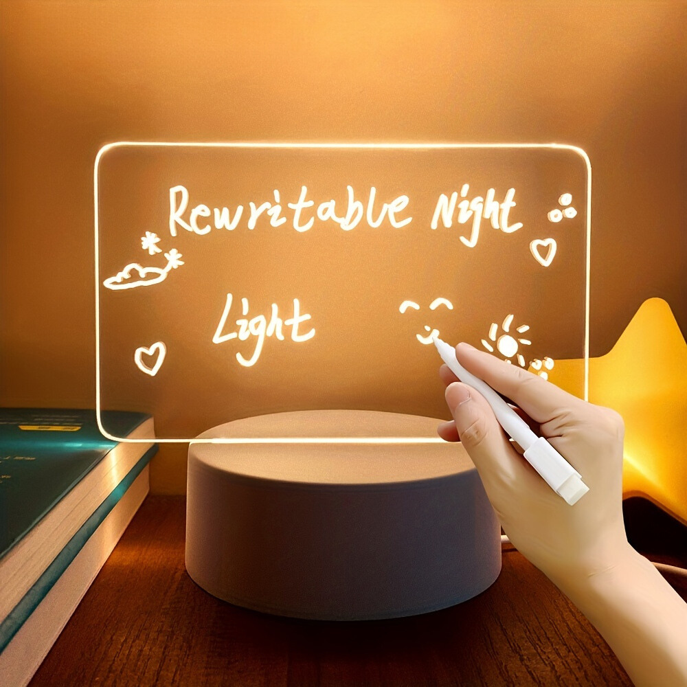 NoteGlow - LED Notitietavla Nattlampa med USB Strömförsörjning