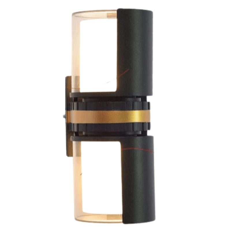 Carvallo Vägglampa Utomhus Justerbar | Vattentät & Modern | 24,5 × 16 cm | Svart