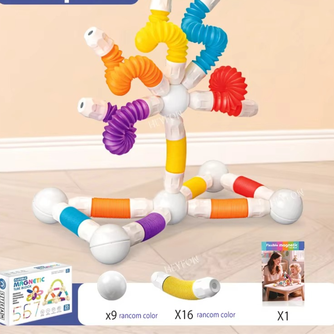 Montessori Formbara Magnetiska Block