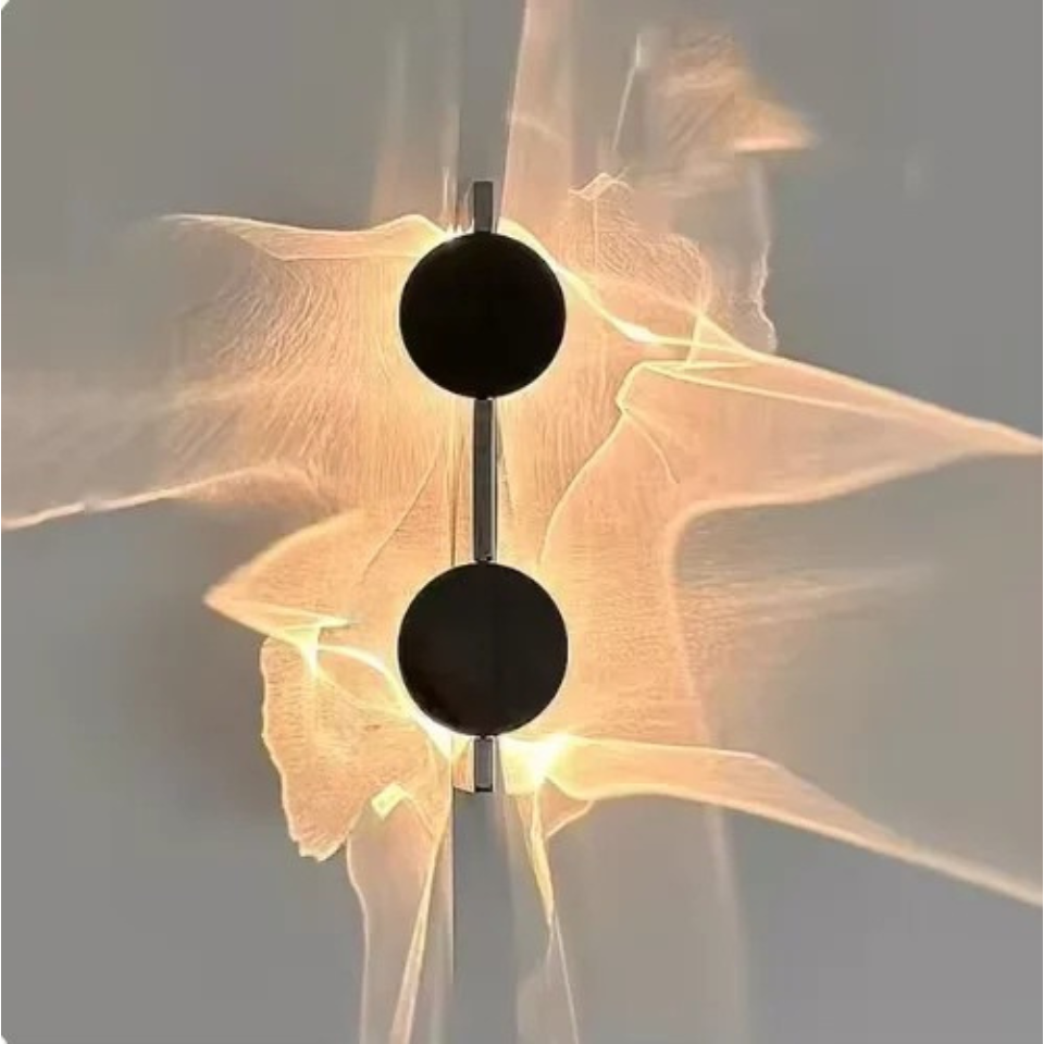 RippleGlow - Lyxig Roterande Vägglampa för Sovrum och Vardagsrum