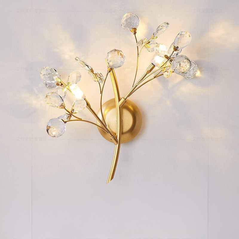 CrystalBloom - Väggbelysning Elegant Väggbelysning för Vardagsrum