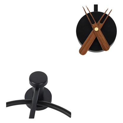 IronArt Klocka - Minimalistisk Konstväggklocka i Metall