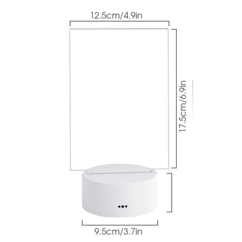 Carvallo – Kreativ LED-lampa med skiftande färger och meddelandeboard