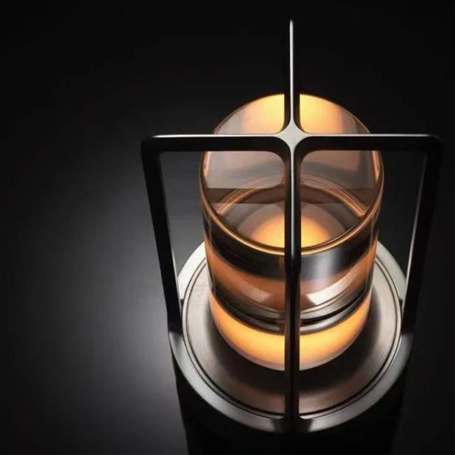 RetroGlow - Trådlös LED Skrivbordslampa med Vintage Charm